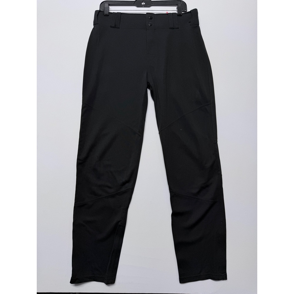 Alleson Athletic Youth XL Baseball Pants Black Open Bottom Reinforced Knee NEW
